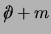 $\slash\partial + m$