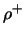 $\rho^+$