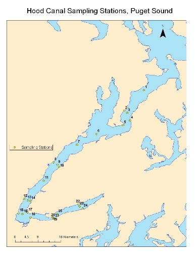 Hood Canal Sample Stations