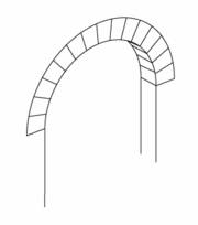 Isometric view of a typical arch