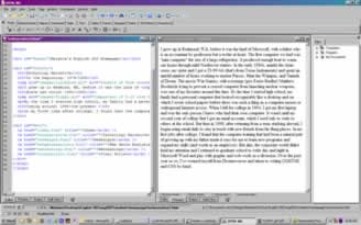 Screen shot of HTML-Kit