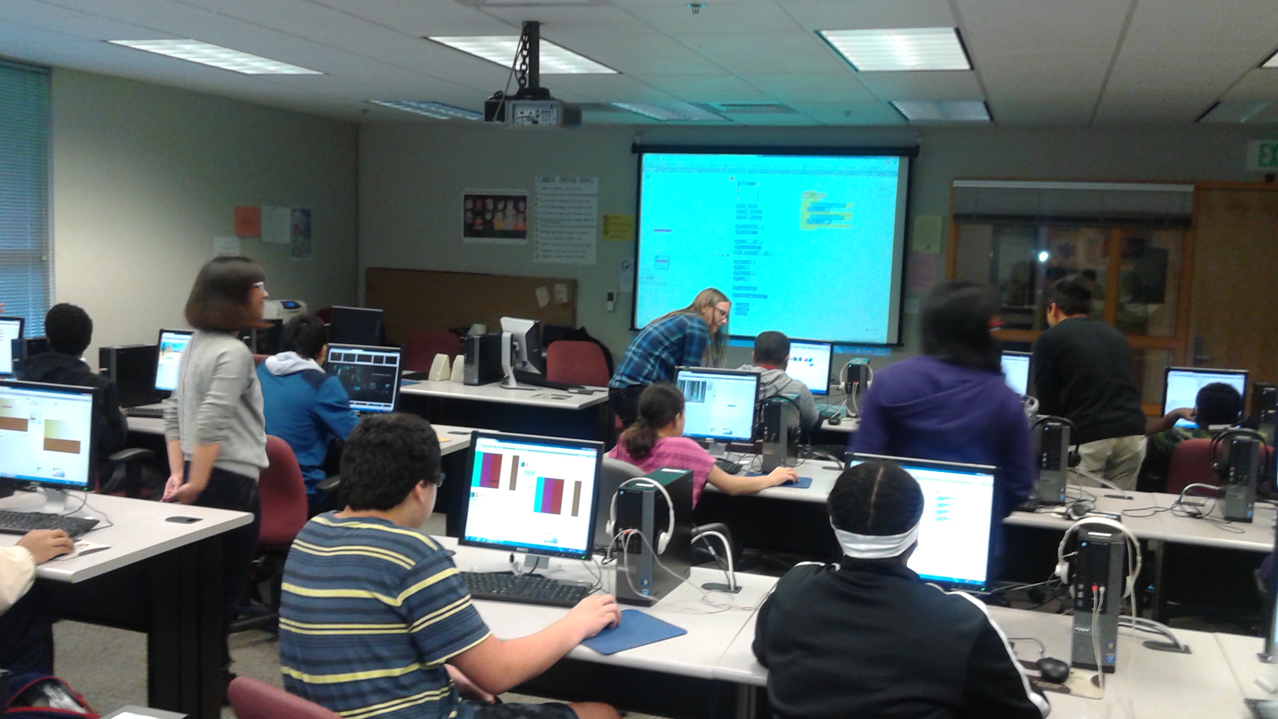 Studentin actions: CSS students teaching teens at community partner ...