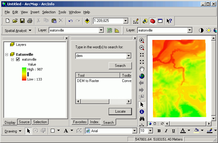 The same basic process is used to import from the other raster interchange file formats.