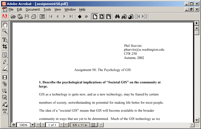 format of an assignment pdf