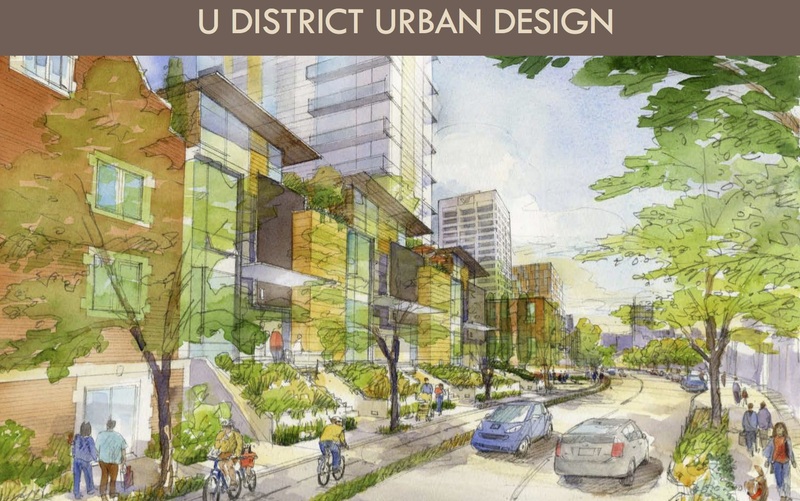 U District Urban Design Rendering Artwork