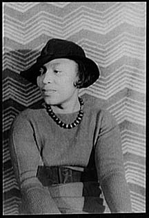 black and white picture of Zora Neale Hurston