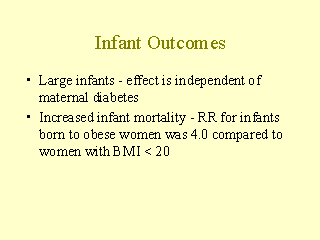 Infant Outcomes