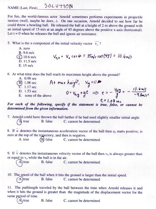 Exam#1 Phys121