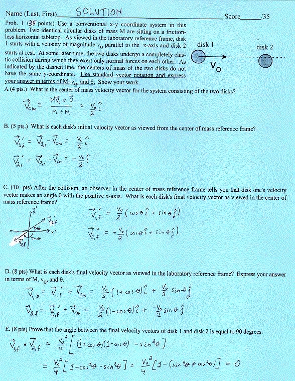 Final Exam Phys121