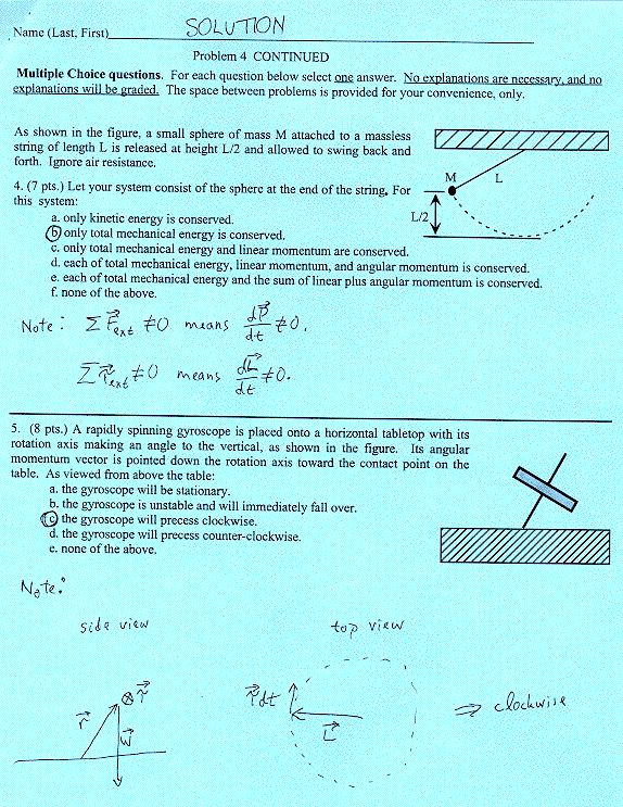 Final Exam Phys121