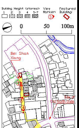 Quanzhou: Detail of Bei Men Neighborhood