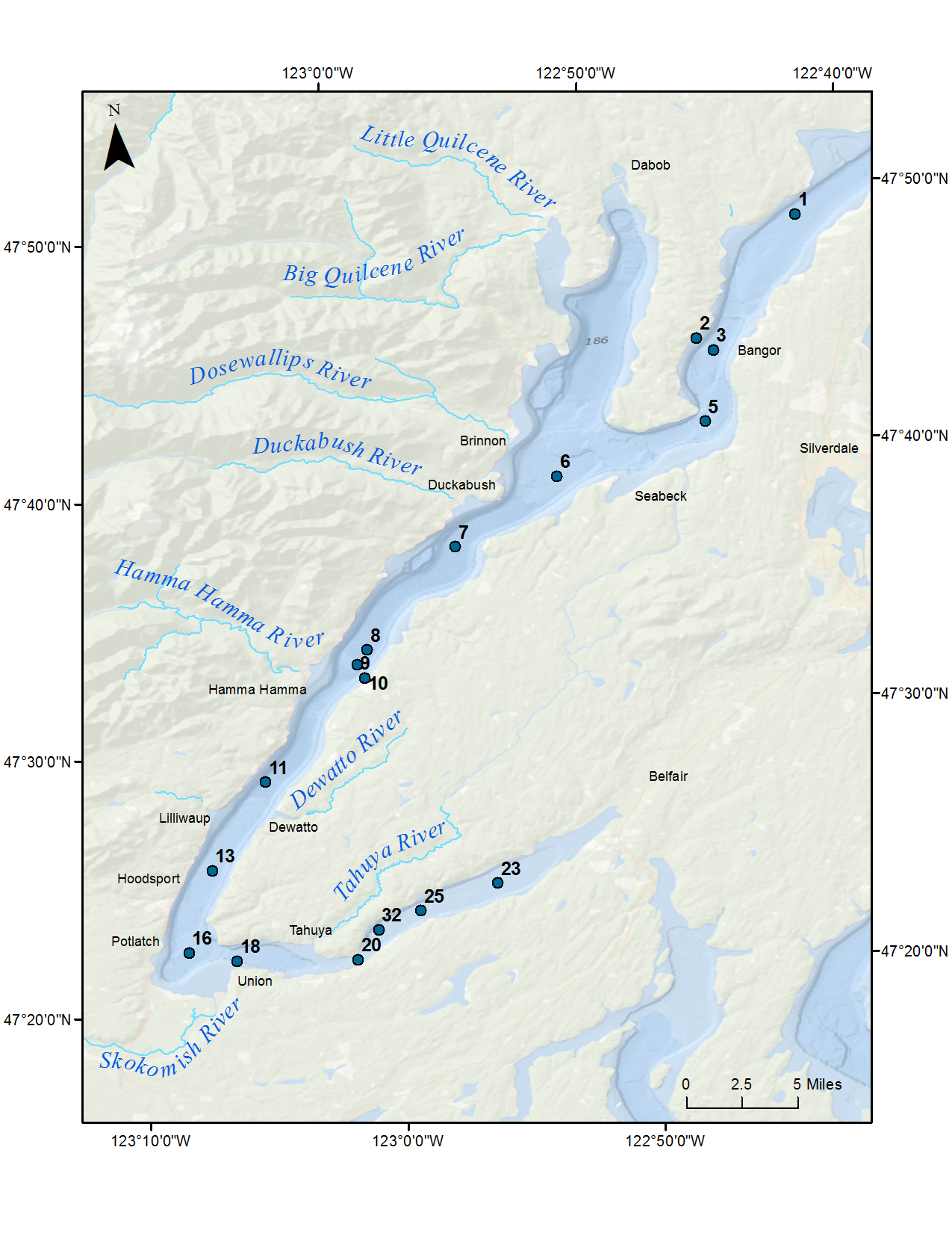 Hood Canal Map